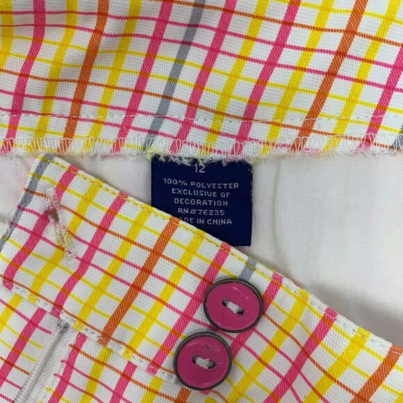 Golf‎ America Stretch Bright Geometric Polyester Women's Golf Shorts Size 12 - Picture 10 of 10